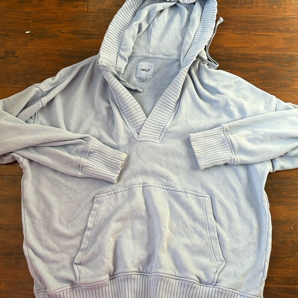 Aerie blue hoodie